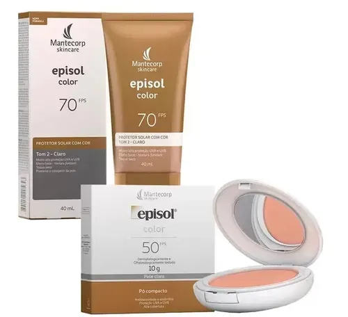 Mantecorp Skincare Episol Kit - P Compacto Fps50 + Protetor Solar Tom 2 - Claro